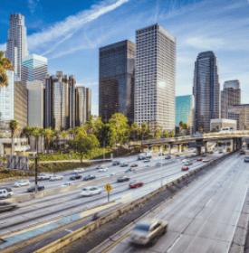 image of highway going through los angeles
